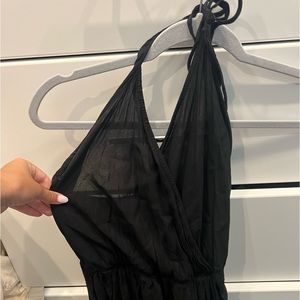 Lulus black halter jumpsuit